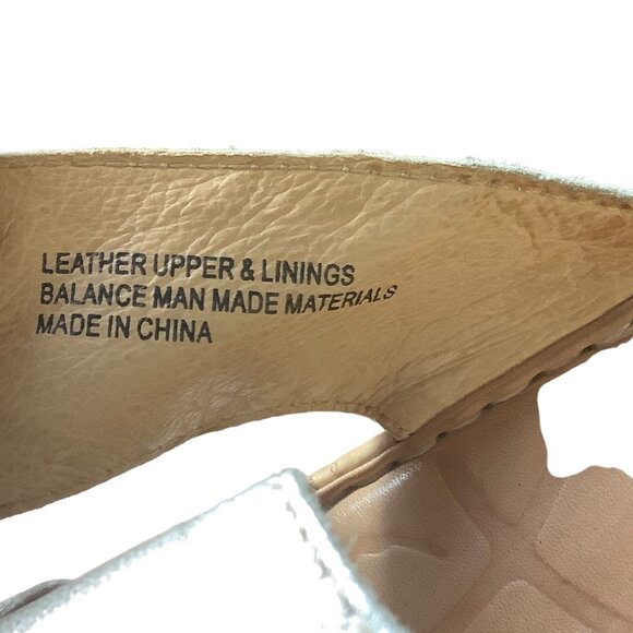 Born Silver Wedge Sandals - Picture 8 of 9